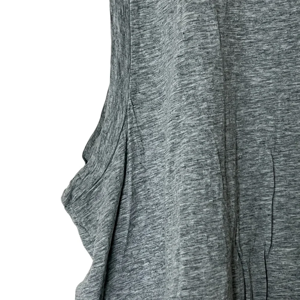J. Crew | Gray appliqué cotton tank top size extra large